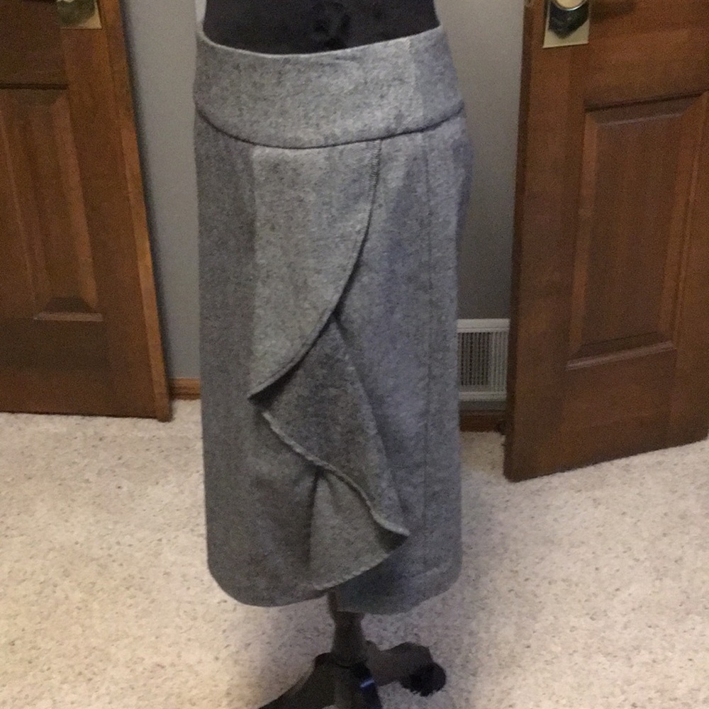 Talbots Tweed Wool Ruffled Skirt - Picture 2 of 5
